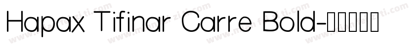 Hapax Tifinar Carre Bold字体转换